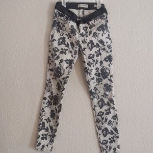 Bullhead Denim Co. Black Rose Print Jeans